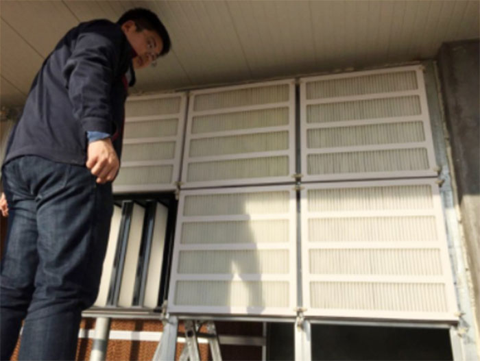 養(yǎng)殖防疫型空氣過濾器|養(yǎng)豬場初中高效過濾器|箱式|組合式中效過濾器安裝現(xiàn)場實圖 養(yǎng)殖防疫型空氣過濾器|養(yǎng)豬場初中高效過濾器|箱式|組合式中效過濾器安裝現(xiàn)場實圖